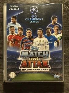 Match Attax 15/16 UEFA Champions League 100% Complete Binder & 9 Limited Edition - Picture 1 of 12