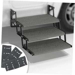 22 Inch RV Step Covers 3 Pack, RV Camper Rugs Fit 8-11 Inch Deep Stair Gray - Picture 1 of 8