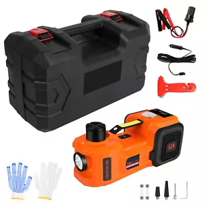 5 Ton Electric Hydraulic Car Floor Jack Lift Tire Repair Kit with Inflator Pump - Picture 1 of 11