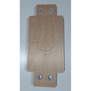 MESA DE BARCO CON SOPORTES PARA VASOS 80 CM X 50 CM X 18 MM - Imagen 1 de 5