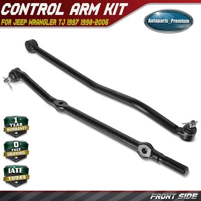 2x Barra de amarração frontal para Jeep Wrangler TJ 1997-2006 pré-lubrificada - Imagem 1 de 4