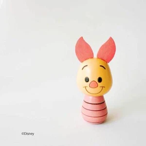 Piglet Winnie the Pooh Kokeshi Usaburo Kokeshi Wooden Collaboration Disney - Picture 1 of 3