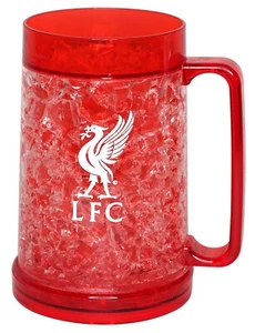 Liverpool FC Gefrierbecher Krug Pint Kunststoff Glas Geschenk offizielle Lizenz - Bild 1 von 5
