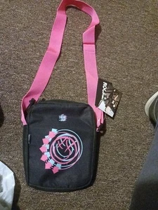 New Hot Pink And Black Rocksax Crossbody "Blink -182" - Picture 1 of 6