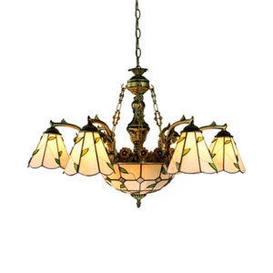 Tiffany Decor Lighting Victorian Style Chandelier Multi-Light Ceiling Fixture - Picture 1 of 3
