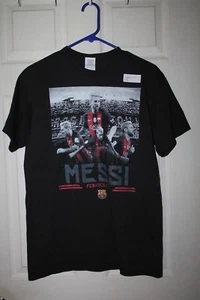 FC Barcelona--100% Preshrunk Cotton Short Sleeve "MESSI" T-Shirt--M - Picture 1 of 2