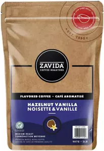 Premium Hazelnut Vanilla Whole Bean Coffee, 2 LB - Picture 1 of 12