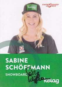 Sabine SCHÖFFMANN - Austria, Plata Mundial 2023 Snowboard, Autógrafo Original! - Imagen 1 de 1