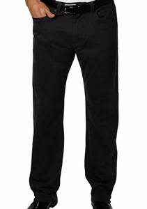 NEW Kirkland Men's Brushed Cotton Regular Rise Straight Leg Black Pant Variety - Picture 1 of 1