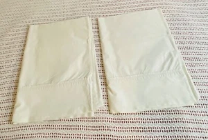Pottery Barn Pillowcase Standard Solid Off White 100% Organic Cotton - Picture 1 of 10