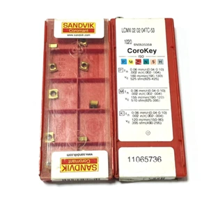 SANDVIK Drill Insert LCMX020204TC-53 1020 ORIGINAL NEW 10 pcs. - Picture 1 of 4