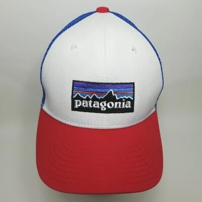 Gorra Patagonia Trucker SnapBack Talla Única Ajustable Malla Espalda Azul/Blanco/Rojo Foto 1 de 4