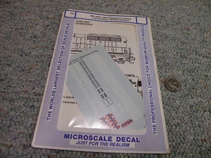 Microscale decals HO MC-4038 VMV Enterprises Leasing locos - all grey E130 - Picture 1 of 1