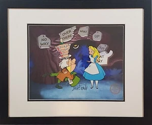 ❤️❤️ Alice in Wonderland Hand Signed Walt Disney Sericel cel FREE bG MARC DAVIS - Picture 1 of 11