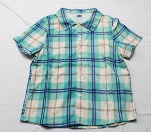 SHEIN Boy's Casual Plaid Short Button-Up Sleeve Shirt ZS6 Multicolor 7Y - Picture 1 of 3