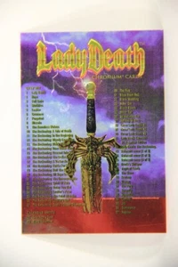 Lady Death Chromium 1994 Trading Card #100 Checklist ENG L006331 - Picture 1 of 2