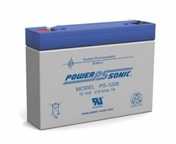 Power-Sonic PS-1228 12V 2.8AH SLA AGM Battery F1 Terminal Sealed Rechargeable - Image 1 of 1