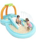 Kiddie Pool Evajoy Nadmuchiwane centrum zabaw Basen dla dzieci ze zjeżdżalnią Opryskiwacze wody...