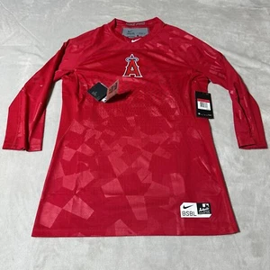 MLB Los Angeles Angels Nike Pro Hypercool Fitted Shirt Men’s Size Large NWT Red - Picture 1 of 9