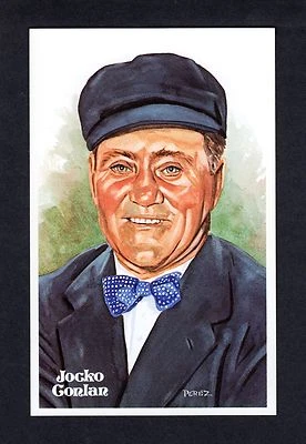 #143 JOCKO CONLAN, Umpire ~ Perez-Steele HALL OF FAME art postcard (1 of 10,000) - Image 1 of 2