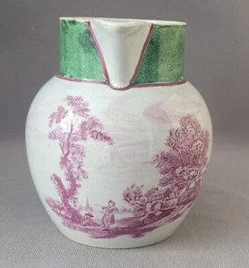 ANTICA BROCCA STAFFORDSHIRE SCENA IN PERLE DIPINTA A MANO C1800-10 - Foto 1 di 9