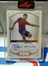 Dani Alves 2022 Leaf Continuum Gold Auto /27 Brazil Barcelona PSG Sevilla Legend