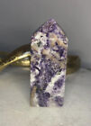 Purple Sphalerite Tower with lots of Druzy - Crystal