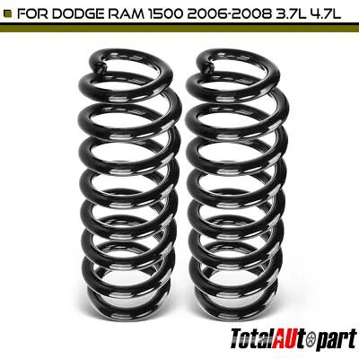 2x Muelle helicoidal para Dodge Ram 1500 2006 2007-2008 V6 3,7 L V8 4,7 L tracción trasera frontal Foto 1 de 4