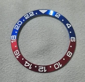 Inserto de bisel de 40 mm para reloj de buceo rojo azul Rolex GMT Seiko SKX SRPD Pepsi - Imagen 1 de 8