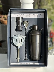 American Atelier Craft Cocktail Gift Set 4 Piece Set Stainless Steel R7-5 NEW - Picture 1 of 4