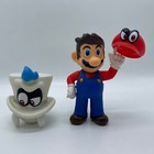 2X Super Mario Bros. Odyssey Mario and Cappy Action Figure Toy Doll Gifts Set 5''
