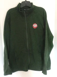 CHAQUETA SUÉTER PARA HOMBRES DEVON & JONES BRAZO & MARTILLO CREMALLERA FRONTAL VERDE JASPEADO TALLA LG NUEVA - Imagen 1 de 9