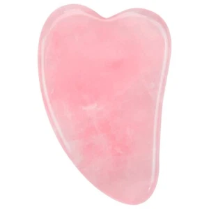 Jade Gua Sha Board Natural Rose Quartz Face sculpting Body Massager Tool Therapy - Picture 1 of 8