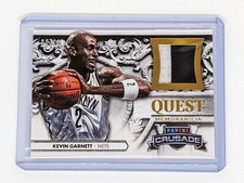 2013-14 Panini Crusade Quest Jersey Prime #15 Kevin Garnett /25 Brooklyn Nets