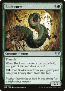 MTG Magic the Gathering Bookwurm (123/447) Strixhaven School of Mages LP - Picture 1 of 1