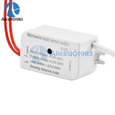 Interruptor infrarrojo automático sensor de movimiento corporal AC 85-265V 100W PIR #F16 - Imagen 1 de 4