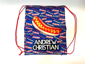 Andrew Christian - Zaino con coulisse Hot Dog - Rosso/Giallo/Blu/Bianco - Foto 1 di 4