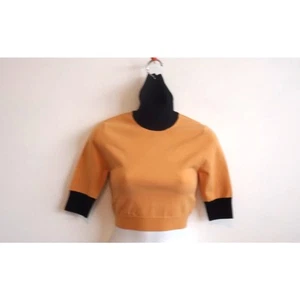 Victor Glemaud Damen L S Cropped Rollkragen Cafe Au Lait Pullover Neu mit Etikett 295  - Bild 1 von 12