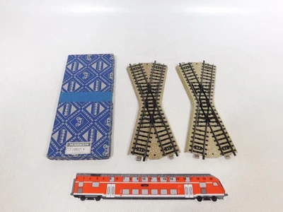 Märklin H0 AC 2x 3601 K 5114 Crossing M Track Very Good+ 1x Box #DS786-0, 5 - Image 1 of 3