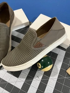 Olukai Pehuea scarpe/sandali slip-on donna 7,5 W marrone barca spiaggia passeggio casual - Foto 1 di 8