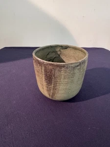 Vintage Hand Made Art Pottery Vase 5" Diameter - Picture 1 of 9