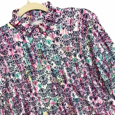 EP New York 1/4 Zip Golf Top Multicolor Print Athletic Shirt Long Sleeve Sz L - Image 1 of 4