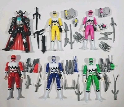 1998 Power Rangers LOST GALAXY Complete figure Set Pink Yellow Magna Defender ++ - Image 1 of 4