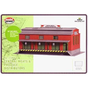 Model Power 1594 N Scale Central Meats & Produce Distributors Deluxe KIT - Picture 1 of 1