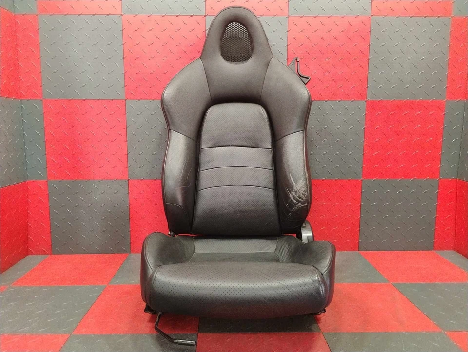 00-05 Honda S2000 AP1 AP2 левый водитель ручной кожаный сиденье (черный) * износ * - Изображение 1 из 4