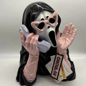 Ghoulish Ghostface Girl beleuchtet Halloween Deko Scream Girl Telefon Viral - Bild 1 von 6