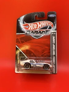 2011 HOT WHEELS GARAGE, REAL RIDERS, WHITE SHELBY COBRA "DAYTONA COUPE", 8/20 - Picture 1 of 6