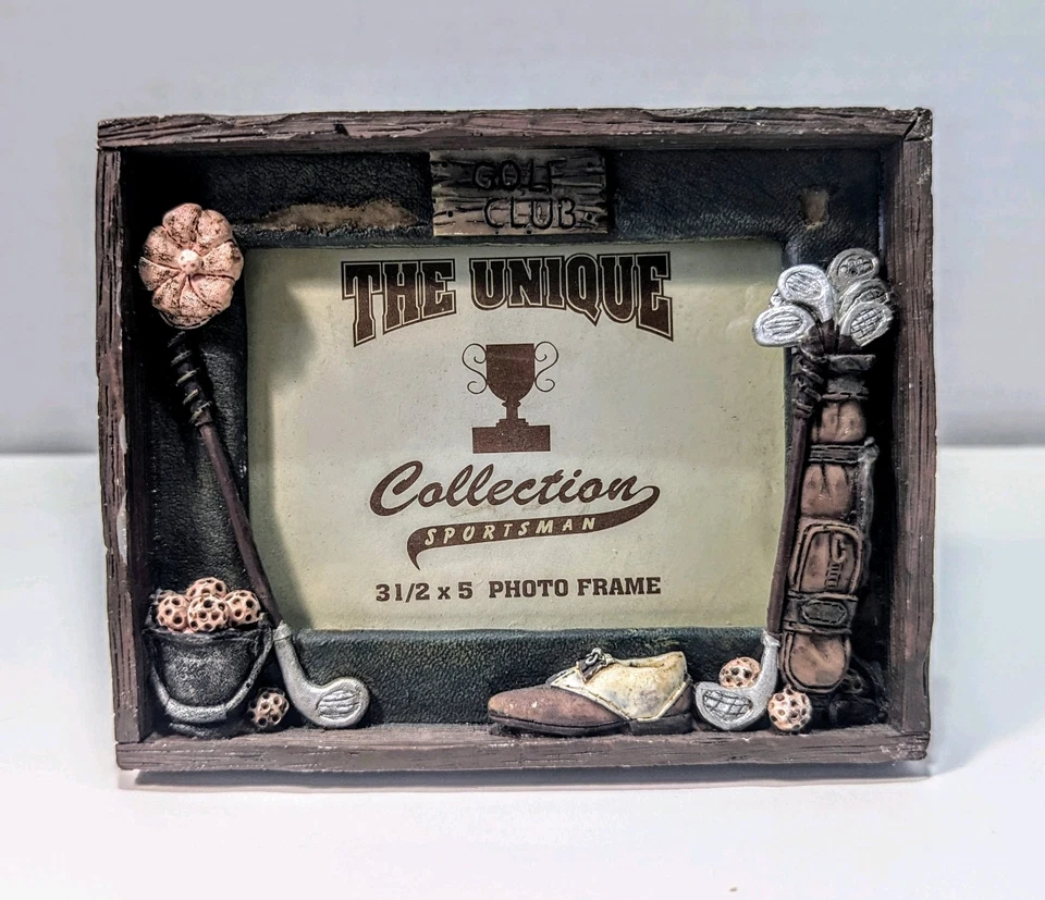 The Unique Collection Sportsman 3.5" X 5 Golf Club Photo Frame  - Image 1 of 4