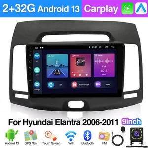 For Hyundai Elantra 2006-2011 Car Stereo Radio Android 14 Carplay GPS Navi BT FM - Picture 1 of 18