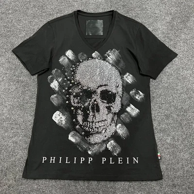 Camiseta de manga corta para hombre PHILIPP PLEIN Replay talla M negra Foto 1 de 4
